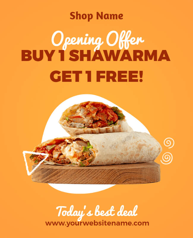 Shawarma Food Poster
