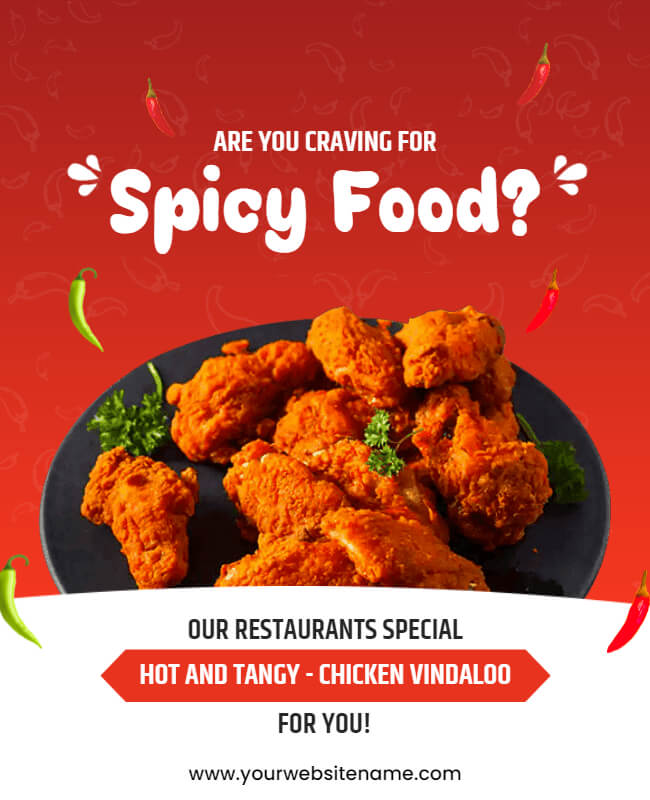 Spicy Food Poster