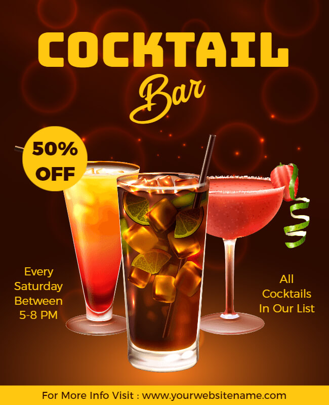 Stunning Cocktail Bar Flyer