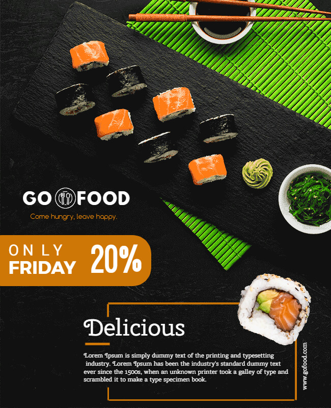 Sushi Food Poster