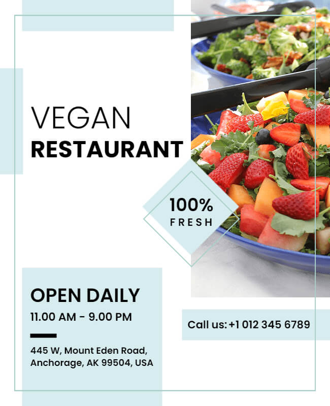 Vegan Restaurant Flyer