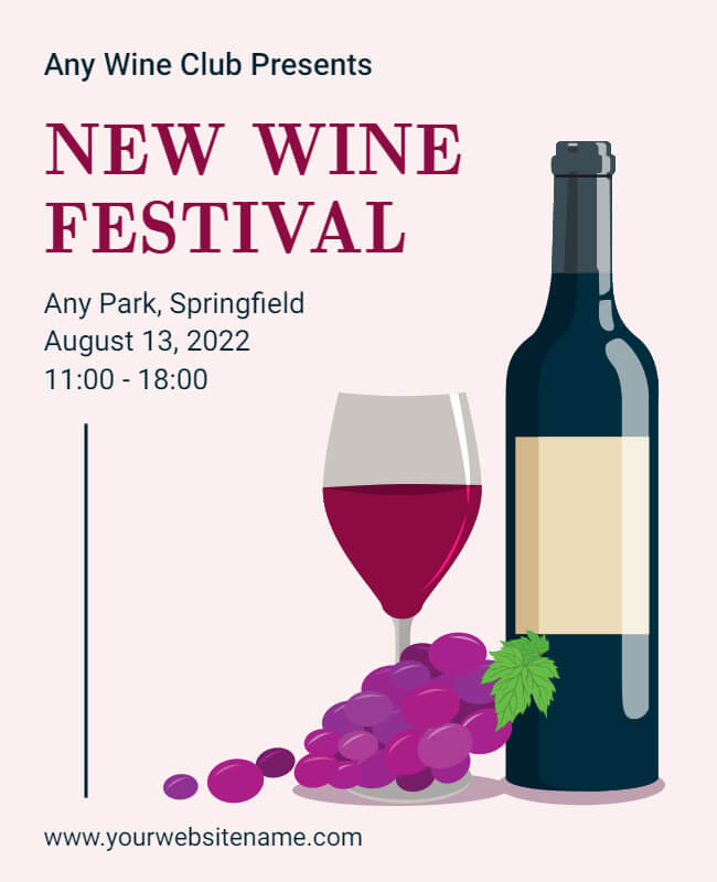 Wine Festival Bar Flyer