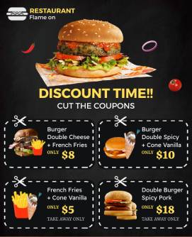 Restaurant Burger Flyer Template