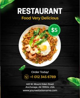 Spicy Food Restaurant Flyer Template