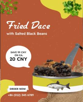 Fried Dace Restaurant Flyer Template