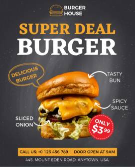 Burger Flyer Template