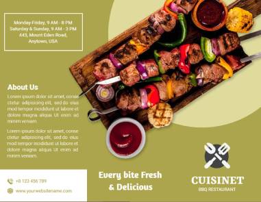 Fresh Food Brochure Template