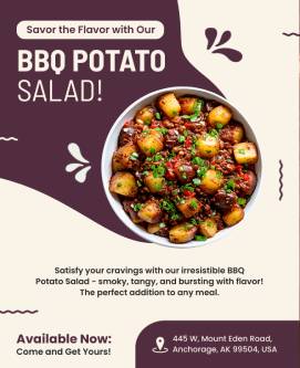 Potato Salad Food Poster Template