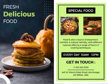 Delicious Food Brochure Template