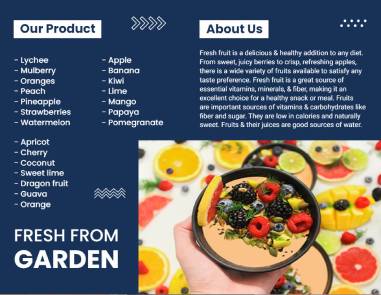 Fresh Food Brochure Template