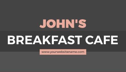 Breakfast Food Sticker Template