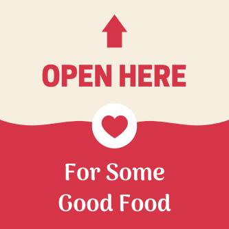 Good Food Sticker Template