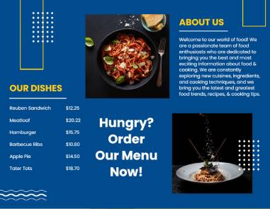 Food Brochure Template