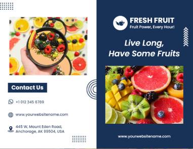 Fresh Fruit Food Brochure Template