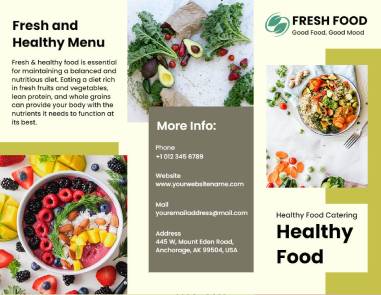 Healthy Food Brochure Template