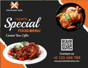 Special Food Brochure Template