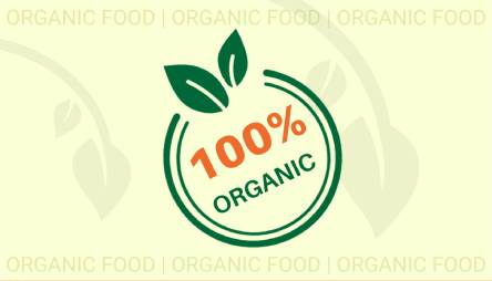 Organic Food Sticker Template