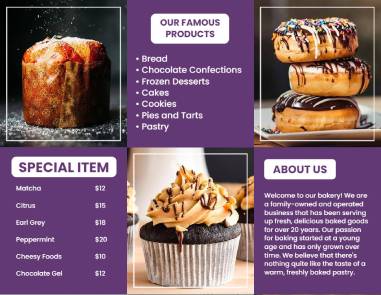 Food Brochure Template