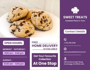 Sweet Treats Food Brochure Template