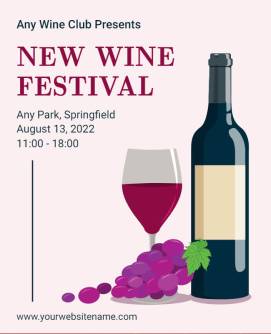 Wine Festival Bar Flyer Template