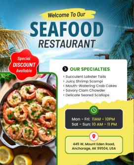 Sea Food Poster Template