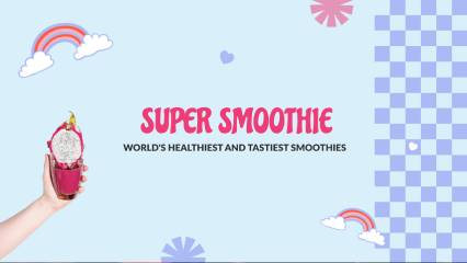 Smoothie Food Banner Template