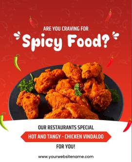 Spicy Food Poster Template