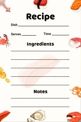 Simple Recipe Card Template