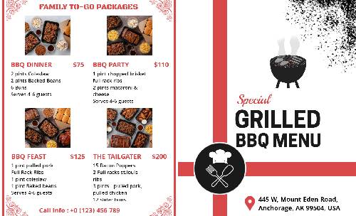 BBQ Online Menu Template