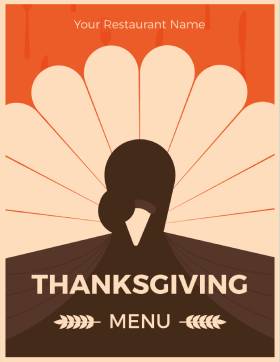 Restro Thanksgiving Menu Template