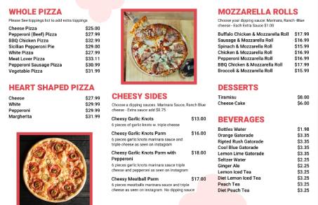 Pizza Trifold Menu Template