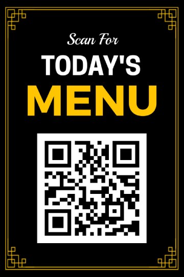 deep black cozy table tent menu design template