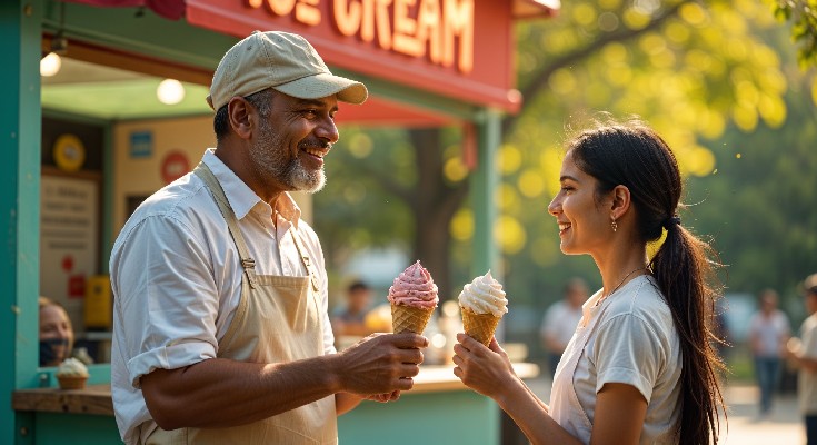 stylish ice cream menu templates