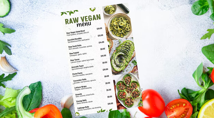 American VeganPlant-Based Menu