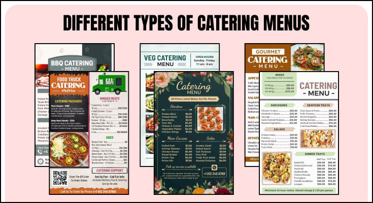 Different Types of Catering Menus