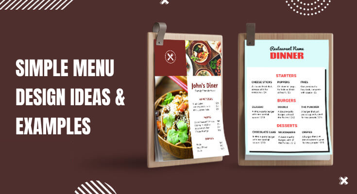 Simple Menu Design Ideas and Examples